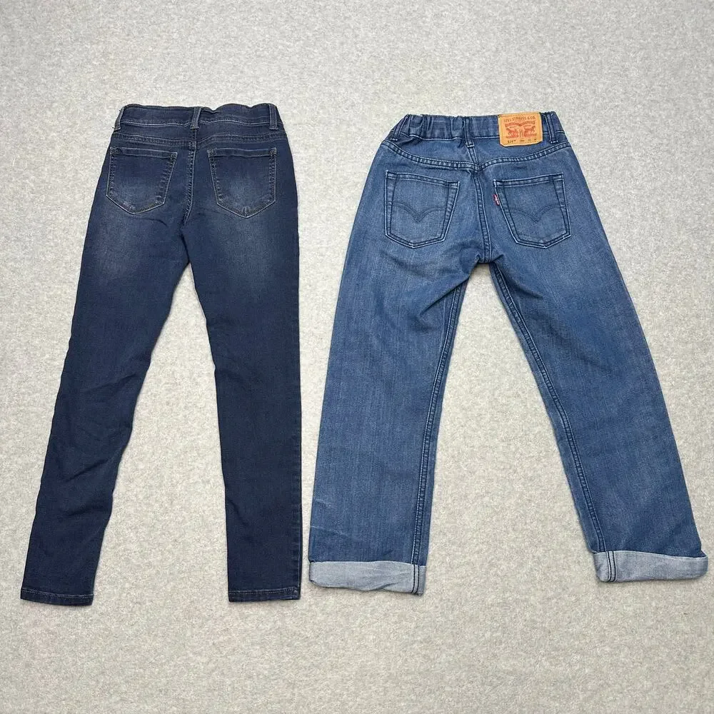 Bundle of 3 Girls 8/10 Levi's 514 Skinny Jeans Arizona Jeans Art Class Hoodie